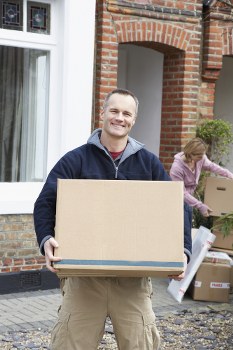 Professional removal team preparing for a move in London
