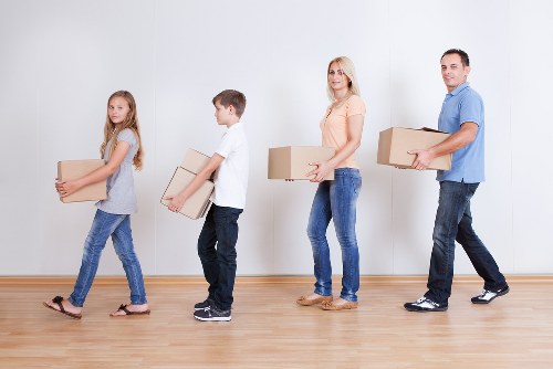 Professional movers assisting with a relocation